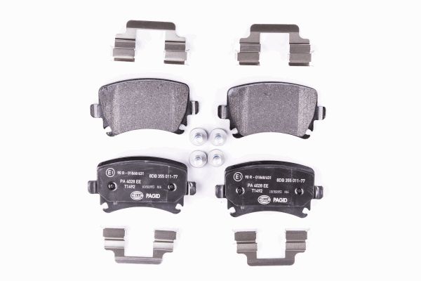 Bremsbelagsatz, Scheibenbremse Hinterachse Hella Pagid 8DB 355 011-771 von Hella Pagid