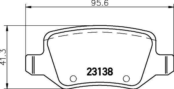 Bremsbelagsatz, Scheibenbremse Hinterachse Hella Pagid 8DB 355 012-131 von Hella Pagid