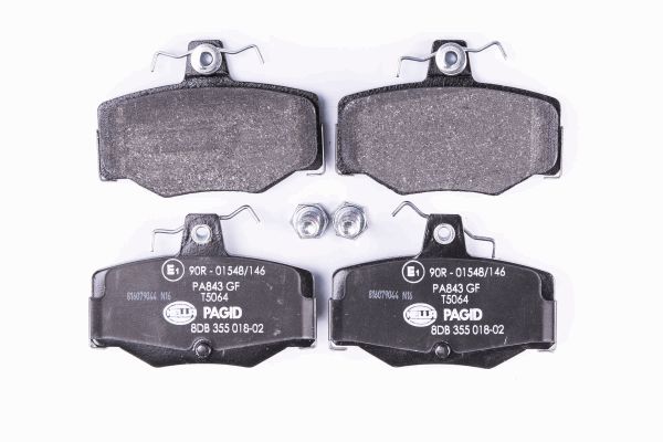 Bremsbelagsatz, Scheibenbremse Hinterachse Hella Pagid 8DB 355 018-021 von Hella Pagid