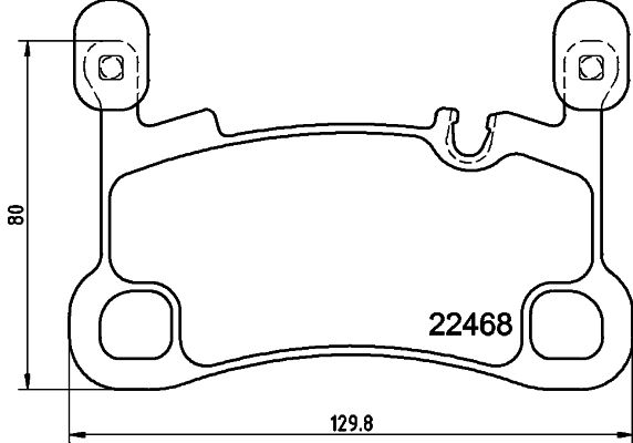 Bremsbelagsatz, Scheibenbremse Hinterachse Hella Pagid 8DB 355 039-111 von Hella Pagid