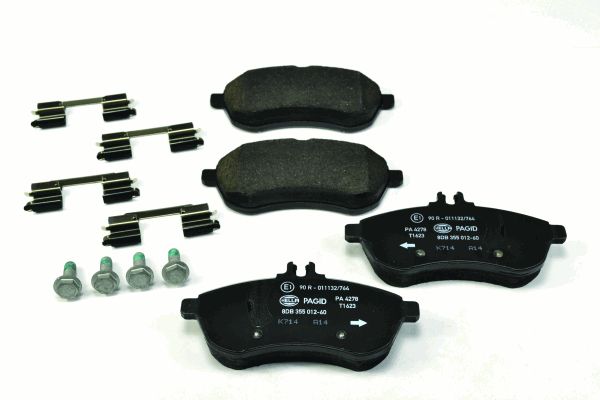 Bremsbelagsatz, Scheibenbremse Vorderachse Hella Pagid 8DB 355 012-601 von Hella Pagid