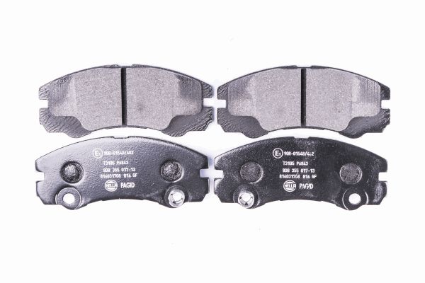 Bremsbelagsatz, Scheibenbremse Vorderachse Hella Pagid 8DB 355 017-131 von Hella Pagid