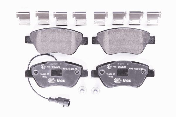 Bremsbelagsatz, Scheibenbremse Vorderachse Hella Pagid 8DB 355 018-821 von Hella Pagid