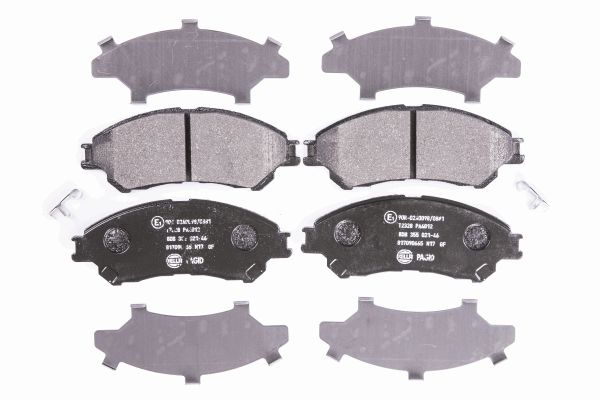 Bremsbelagsatz, Scheibenbremse Vorderachse Hella Pagid 8DB 355 021-461 von Hella Pagid