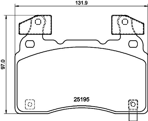 Bremsbelagsatz, Scheibenbremse Vorderachse Hella Pagid 8DB 355 040-471 von Hella Pagid