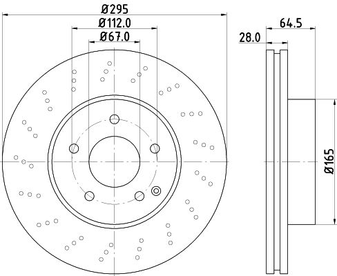 Bremsscheibe Hella Pagid 8DD 355 128-801 von Hella Pagid