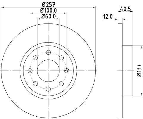 Bremsscheibe Vorderachse Hella Pagid 8DD 355 114-351 von Hella Pagid