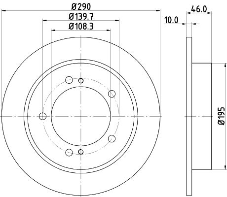 Bremsscheibe Vorderachse Hella Pagid 8DD 355 117-941 von Hella Pagid