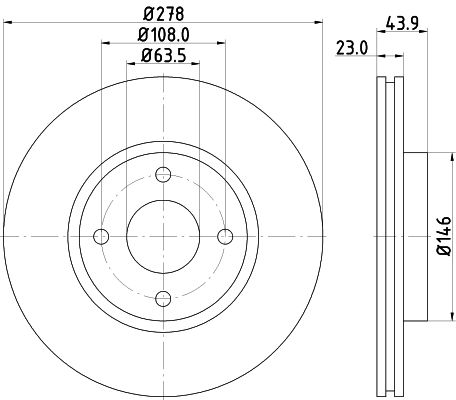 Bremsscheibe Vorderachse Hella Pagid 8DD 355 118-181 von Hella Pagid