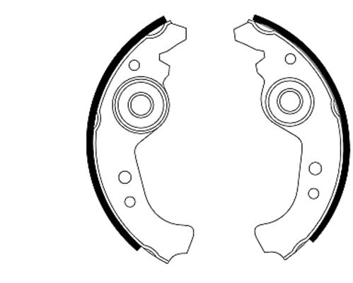 Bremsbackensatz Hella 8DB 355 000-091 von Hella