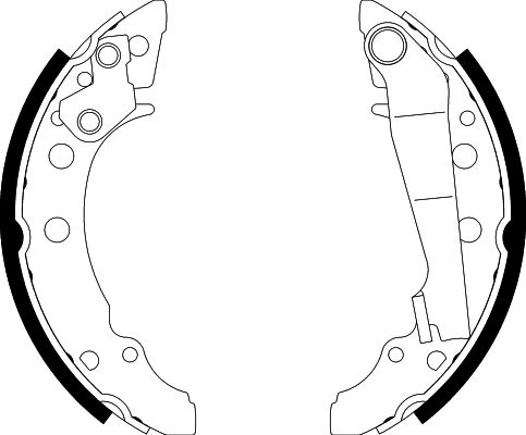 Bremsbackensatz Hinterachse Hella 8DB 355 000-111 von Hella