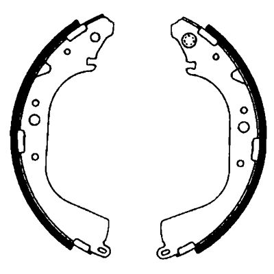 Bremsbackensatz Hinterachse Hella 8DB 355 000-231 von Hella