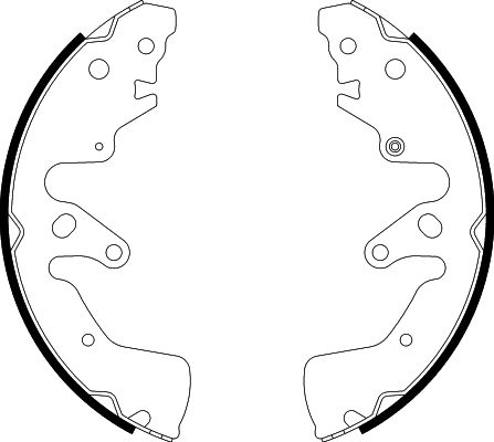 Bremsbackensatz Hinterachse Hella 8DB 355 000-261 von Hella