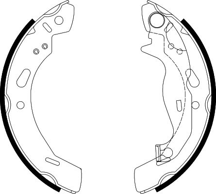 Bremsbackensatz Hinterachse Hella 8DB 355 000-291 von Hella