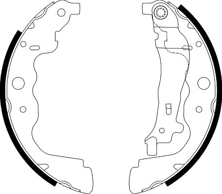 Bremsbackensatz Hinterachse Hella 8DB 355 000-301 von Hella