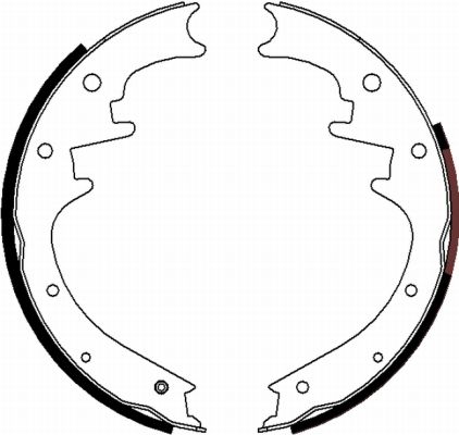 Bremsbackensatz Hinterachse Hella 8DB 355 000-311 von Hella