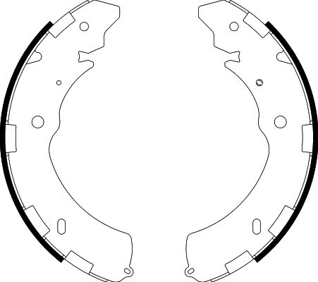 Bremsbackensatz Hinterachse Hella 8DB 355 000-421 von Hella