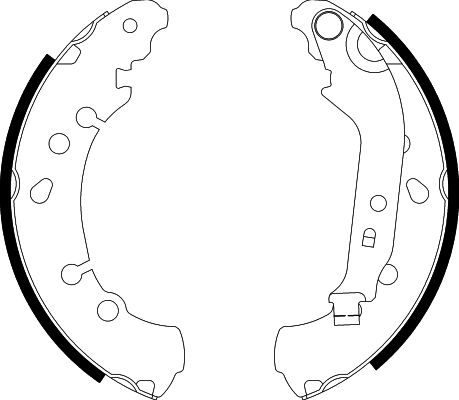 Bremsbackensatz Hinterachse Hella 8DB 355 000-471 von Hella