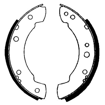 Bremsbackensatz Hinterachse Hella 8DB 355 000-541 von Hella