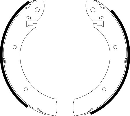 Bremsbackensatz Hinterachse Hella 8DB 355 000-551 von Hella