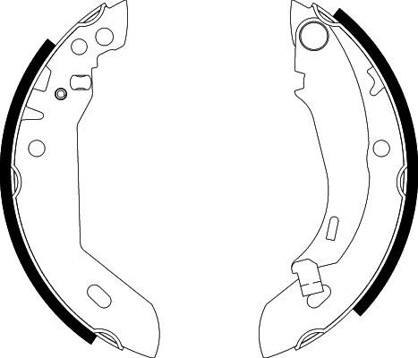 Bremsbackensatz Hinterachse Hella 8DB 355 000-591 von Hella