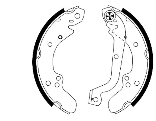 Bremsbackensatz Hinterachse Hella 8DB 355 000-641 von Hella