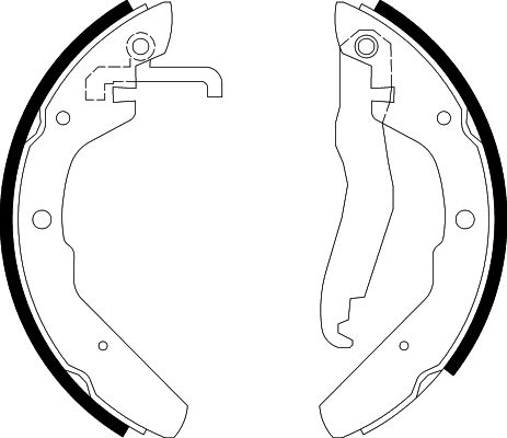 Bremsbackensatz Hinterachse Hella 8DB 355 000-701 von Hella