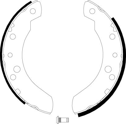 Bremsbackensatz Hinterachse Hella 8DB 355 000-881 von Hella