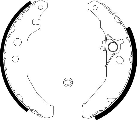 Bremsbackensatz Hinterachse Hella 8DB 355 001-031 von Hella