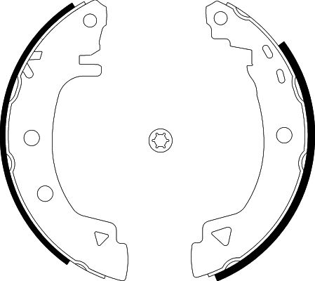 Bremsbackensatz Hinterachse Hella 8DB 355 001-061 von Hella