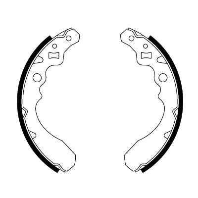 Bremsbackensatz Hinterachse Hella 8DB 355 001-121 von Hella