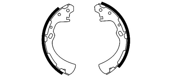 Bremsbackensatz Hinterachse Hella 8DB 355 001-191 von Hella