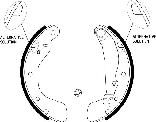 Bremsbackensatz Hinterachse Hella 8DB 355 001-291 von Hella