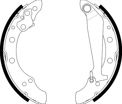 Bremsbackensatz Hinterachse Hella 8DB 355 001-311 von Hella