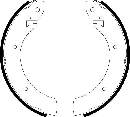 Bremsbackensatz Hinterachse Hella 8DB 355 001-391 von Hella