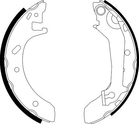 Bremsbackensatz Hinterachse Hella 8DB 355 001-461 von Hella