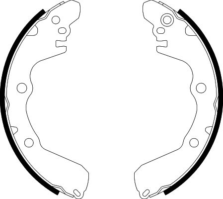 Bremsbackensatz Hinterachse Hella 8DB 355 001-521 von Hella