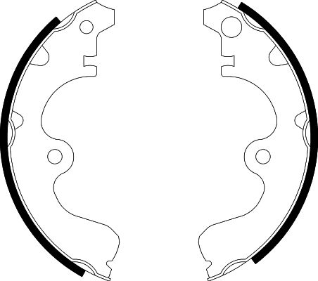 Bremsbackensatz Hinterachse Hella 8DB 355 001-561 von Hella