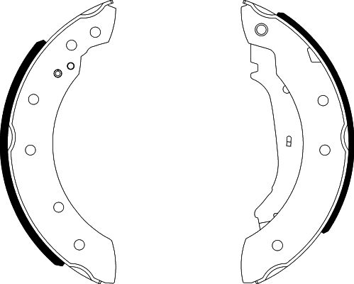 Bremsbackensatz Hinterachse Hella 8DB 355 001-571 von Hella