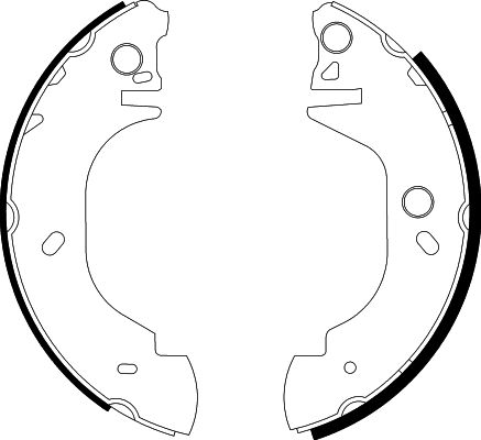 Bremsbackensatz Hinterachse Hella 8DB 355 001-611 von Hella