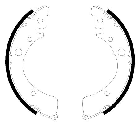 Bremsbackensatz Hinterachse Hella 8DB 355 001-651 von Hella