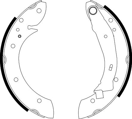 Bremsbackensatz Hinterachse Hella 8DB 355 001-721 von Hella