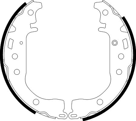 Bremsbackensatz Hinterachse Hella 8DB 355 001-771 von Hella