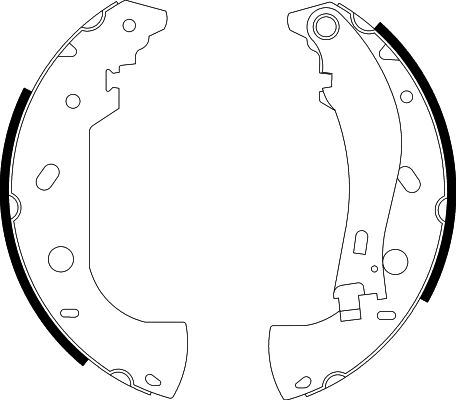 Bremsbackensatz Hinterachse Hella 8DB 355 001-841 von Hella