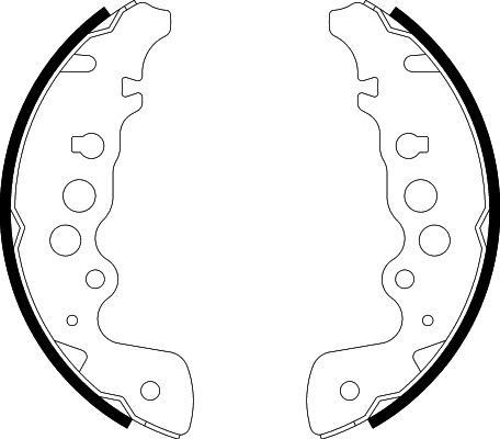 Bremsbackensatz Hinterachse Hella 8DB 355 001-921 von Hella