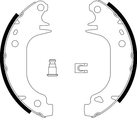 Bremsbackensatz Hinterachse Hella 8DB 355 002-001 von Hella