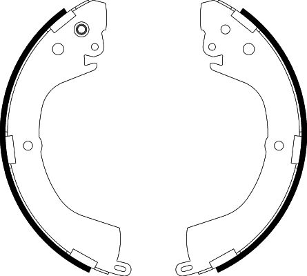 Bremsbackensatz Hinterachse Hella 8DB 355 002-151 von Hella