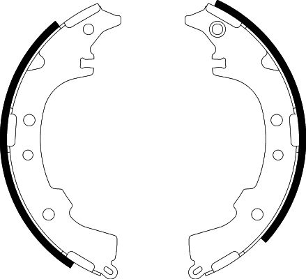 Bremsbackensatz Hinterachse Hella 8DB 355 002-191 von Hella