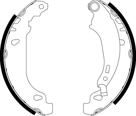 Bremsbackensatz Hinterachse Hella 8DB 355 002-261 von Hella