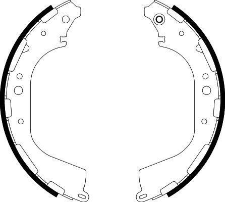 Bremsbackensatz Hinterachse Hella 8DB 355 002-341 von Hella